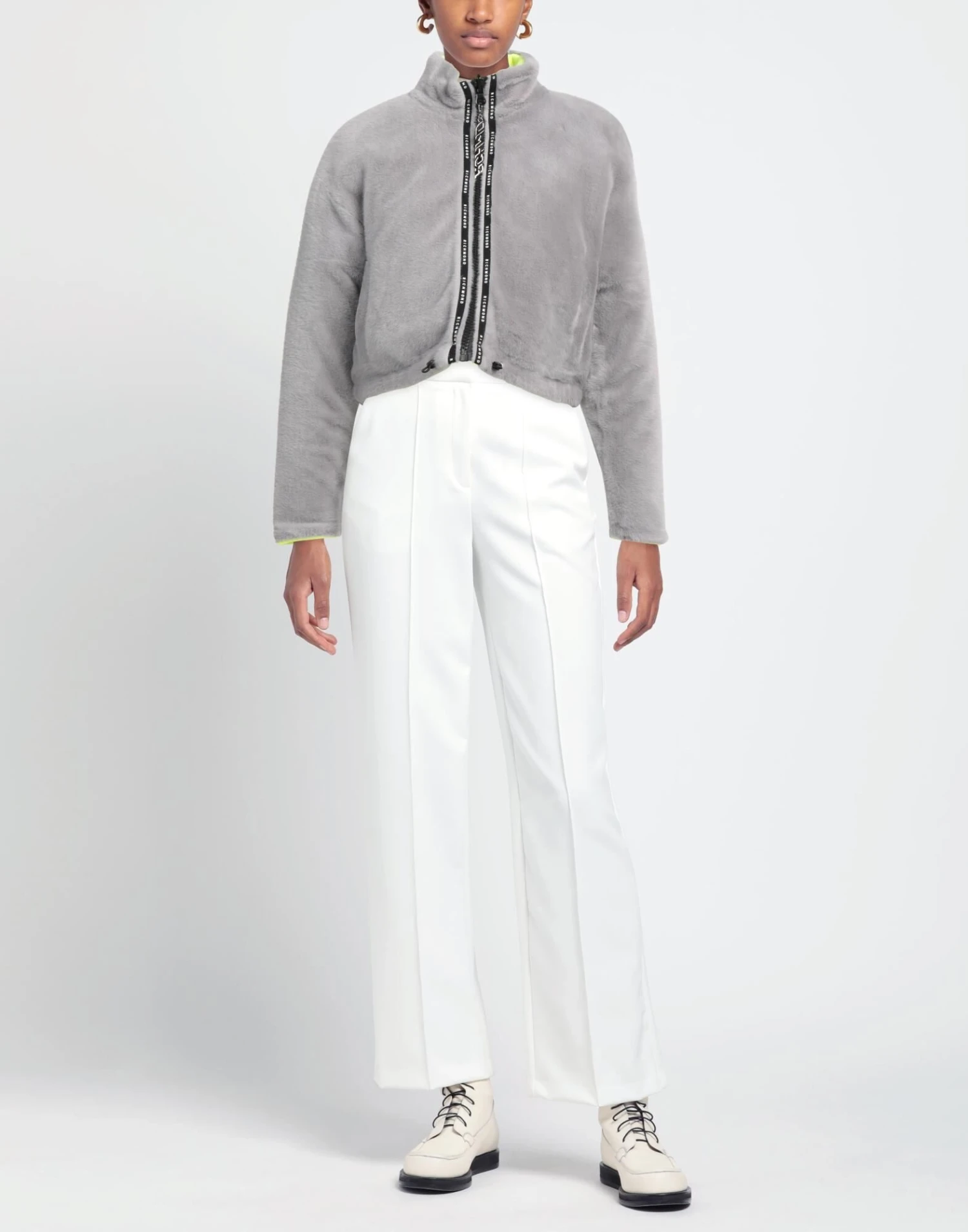 JOHN RICHMOND | Jacke Grau Damen 4 JOHN RICHMOND | Jacke Grau Damen – Bild 2