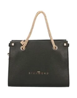 JOHN RICHMOND SHOPPING PIC. Donna John Richmond JRW101-BLACK/GOLD Nero | Schultertasche Schwarz Damen